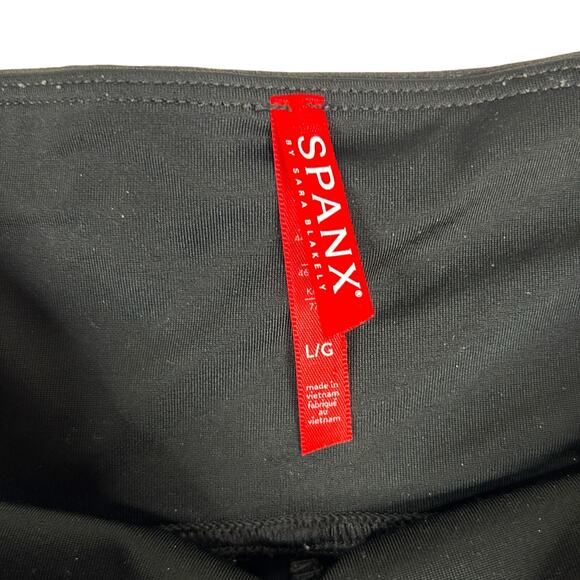 SPANX Womens Size L Ready to Wow Faux Leather Leggings Ankle Length Black 2437 - Picture 7 of 11